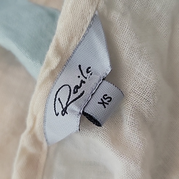 Rails Ashlyn Sunset Gradient Smocked Waist Linen Rayon Blend Dress Pastel XS - Picture 10 of 15